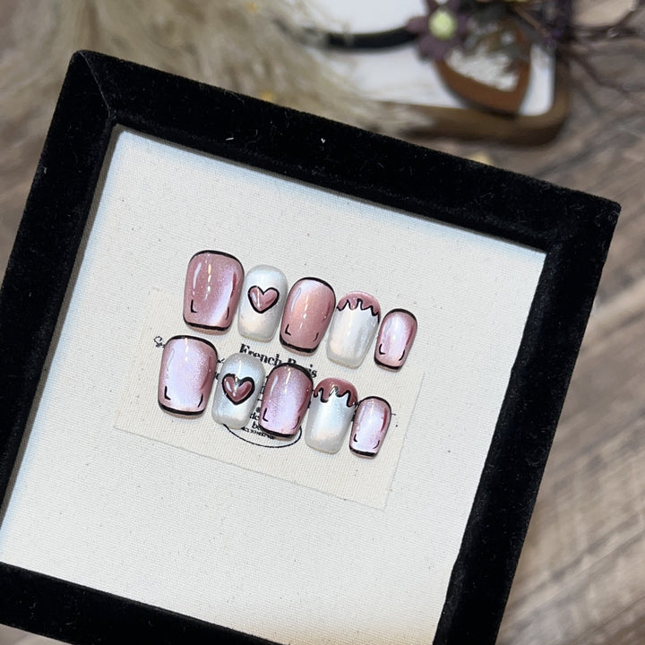 Romantic Press-On Nail Set Stornfield