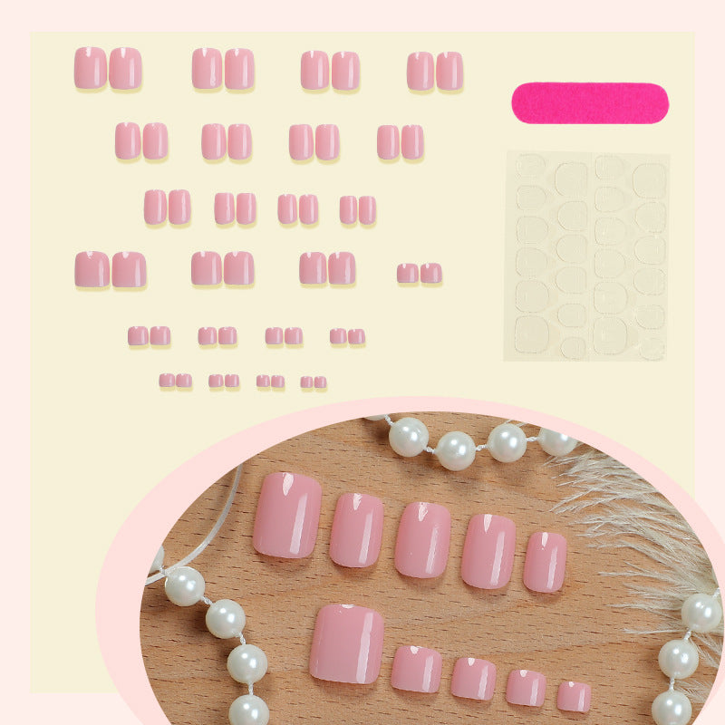 Artificial nail set with elegant finish and caring properties Stornfield