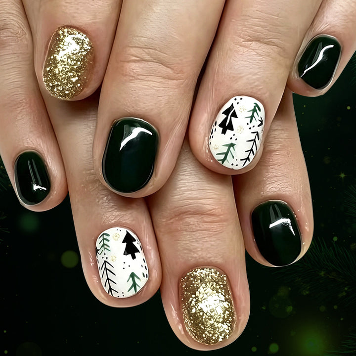 Festive Holiday-Themed Nail Art Kit Stornfield