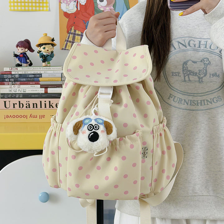 Playful Polka Dot Drawstring Backpack Stornfield
