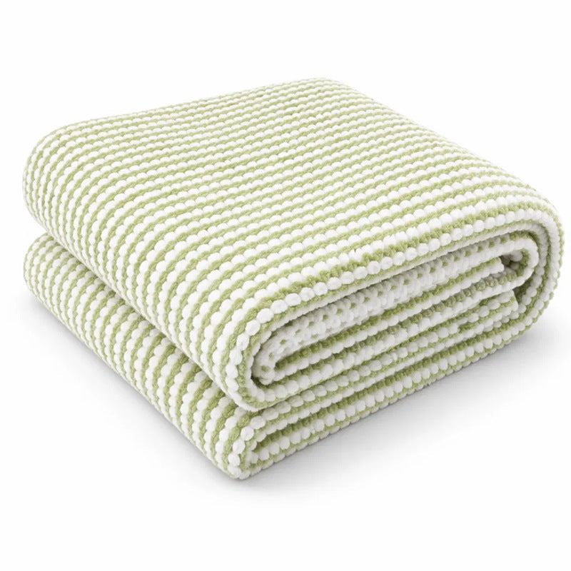 Women Cozy Textured Blanket with Alternating Pattern Stornfield