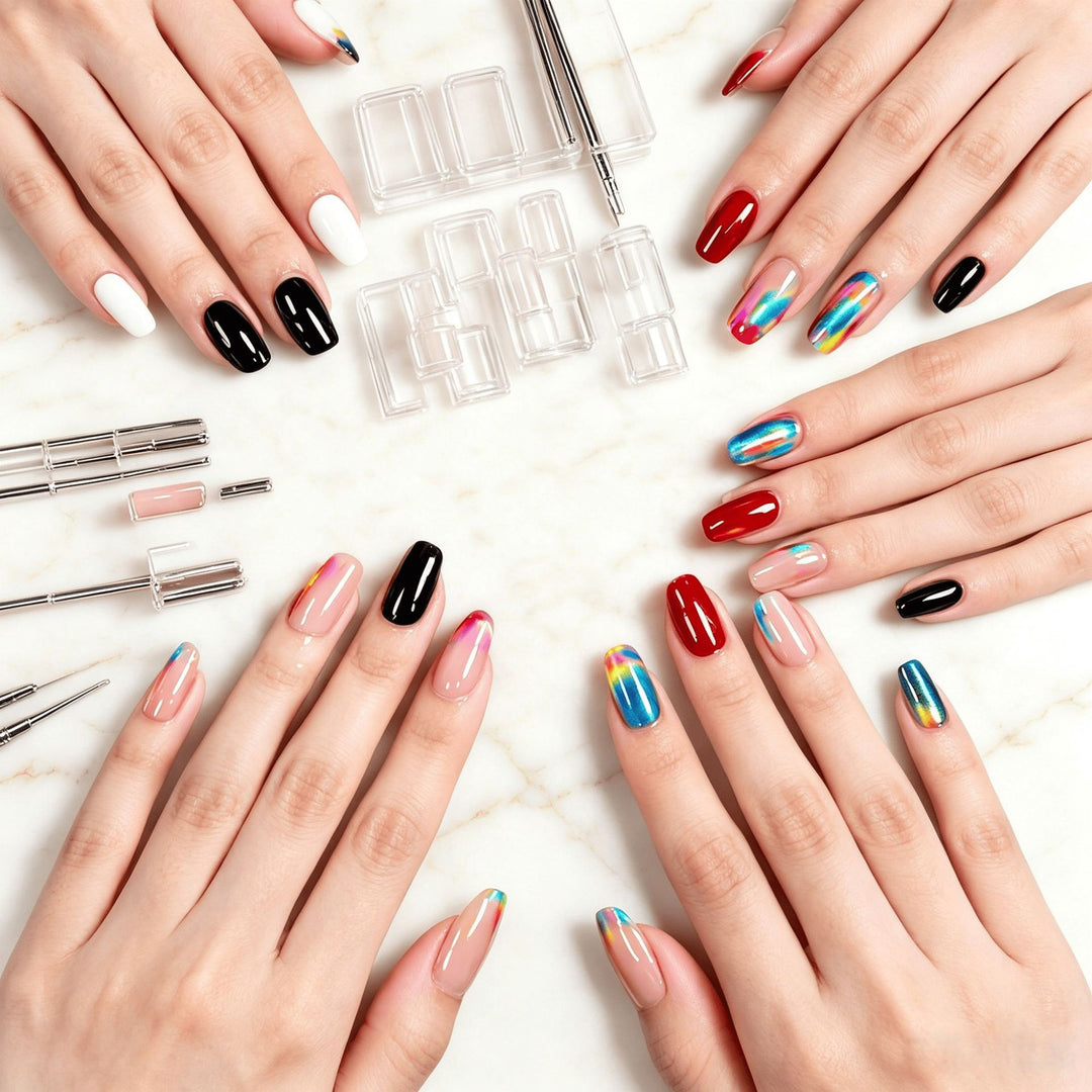 Multi-Style Press-On Nail Art Set Stornfield