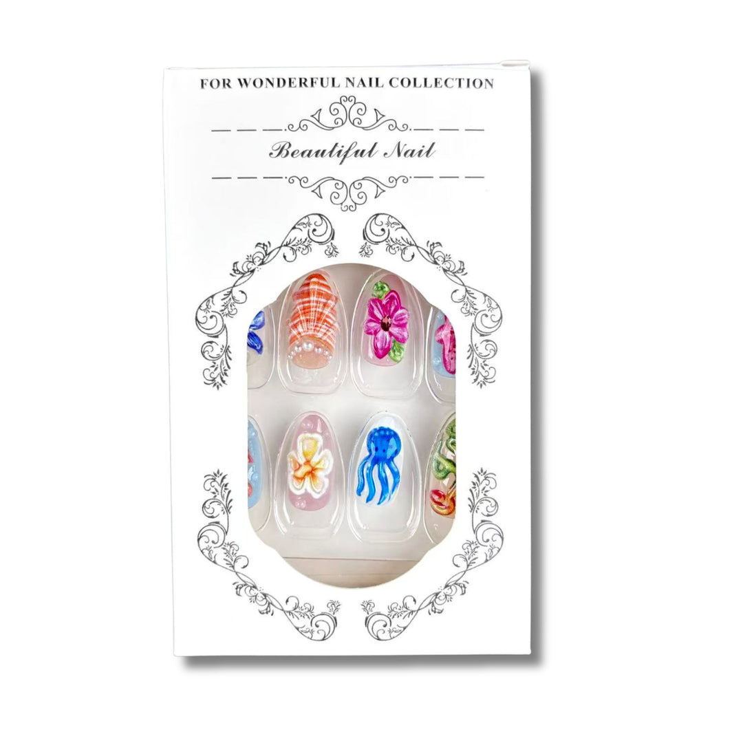 Artistic Themed Press-On Nail Set 1790745449