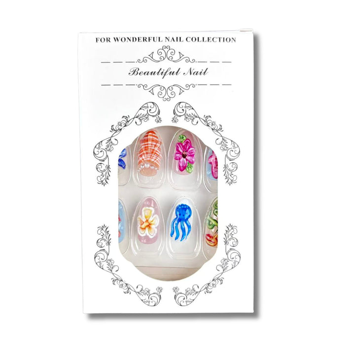 Artistic Themed Press-On Nail Set 1790745449