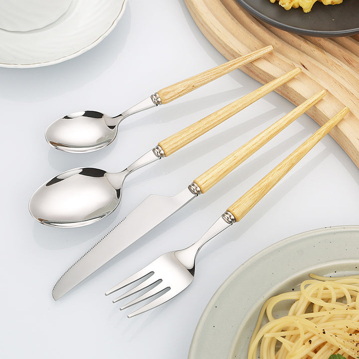 Professional and ergonomic bread knife with wooden handle Stornfield