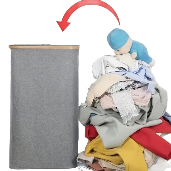 Elegant laundry bin with removable lid and inner bag Stornfield