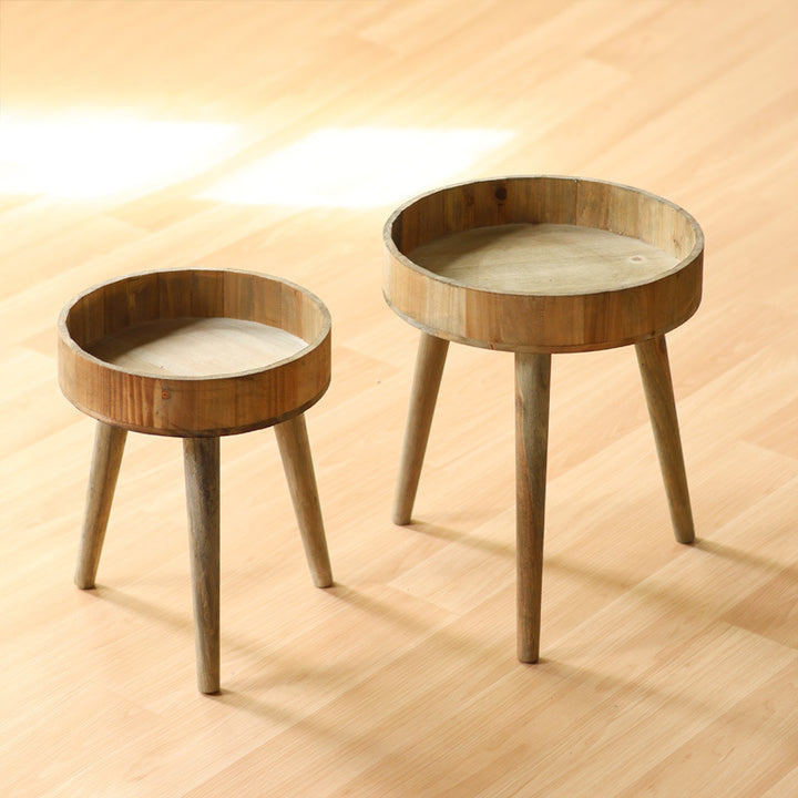 Modern side table made of wood Stornfield