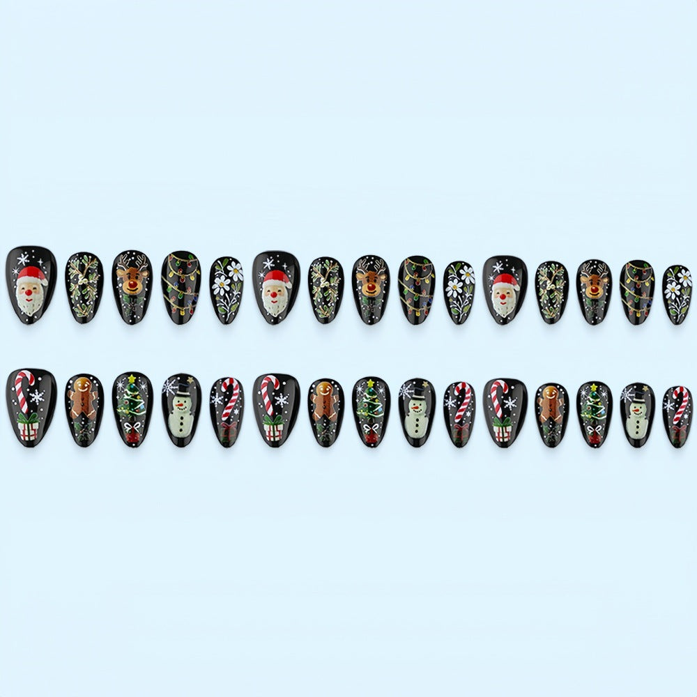 Artificial Nail Set with Christmas Motifs Stornfield