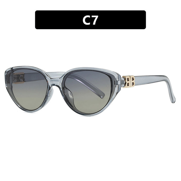 Women's fashionable cat-eye sunglasses with elegant metal frame and UV protection Stornfield