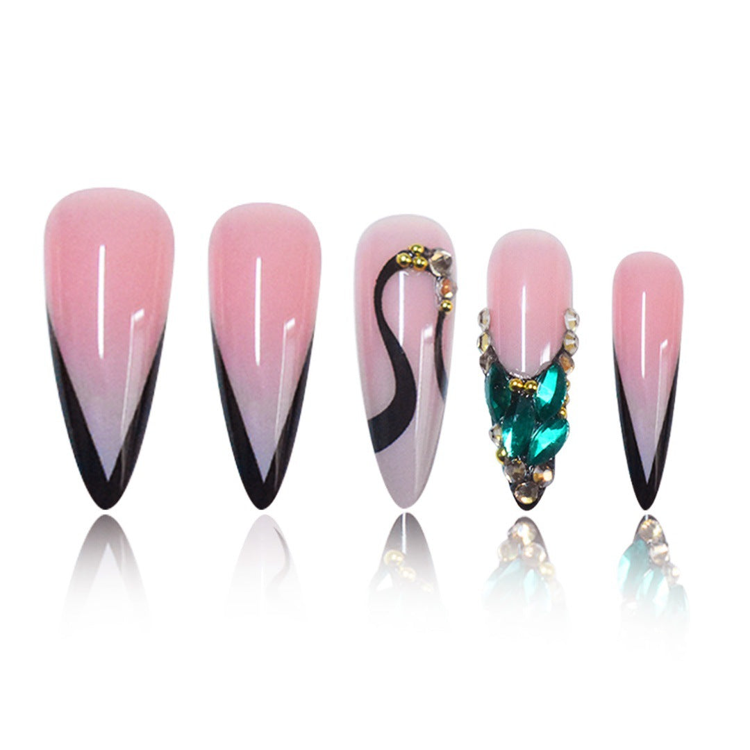 Artistic Sculpted Press-On Nail Extensions Stornfield