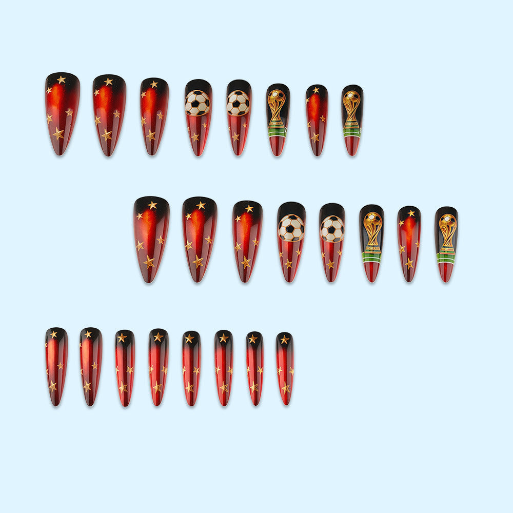 Artifical nails in football World Cup design Stornfield