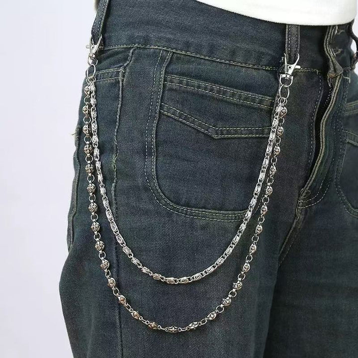 Fashionable chain belt with decorative pendants Stornfield