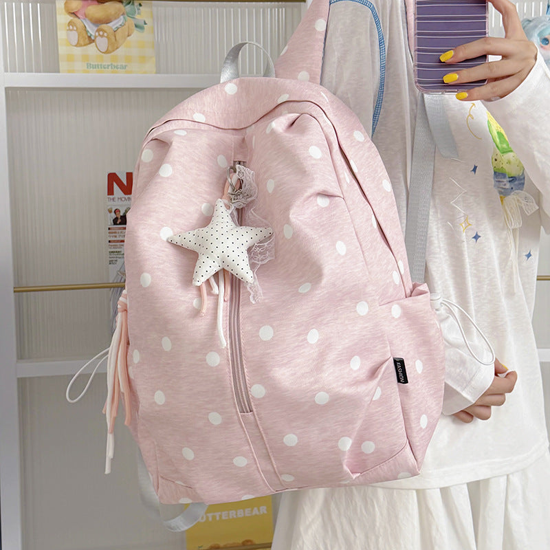 Polka Dot Patterned Casual Backpack Stornfield