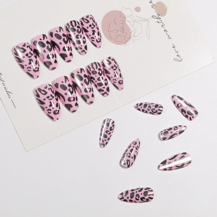 Artistic Leopard Print Press-On Nails Stornfield