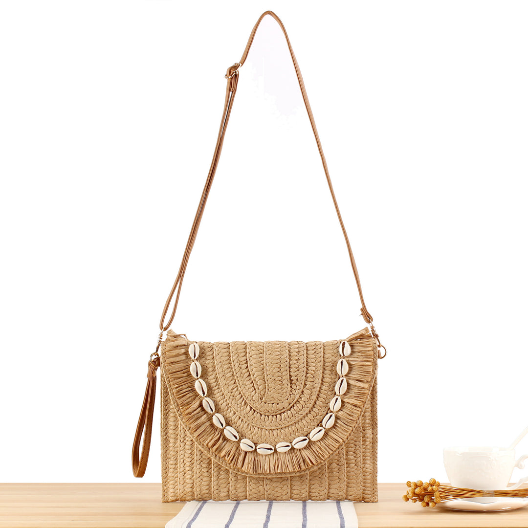 Stylish handbag with fringed shell decoration Stornfield