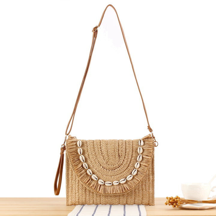 Stylish handbag with fringed shell decoration Stornfield