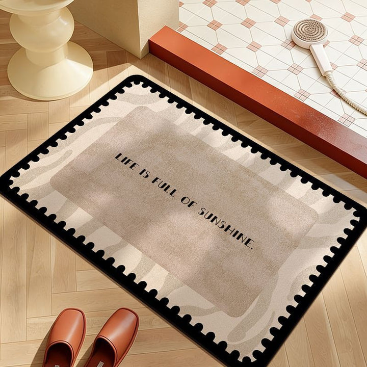 Decorative Cat-Themed Bath Mat