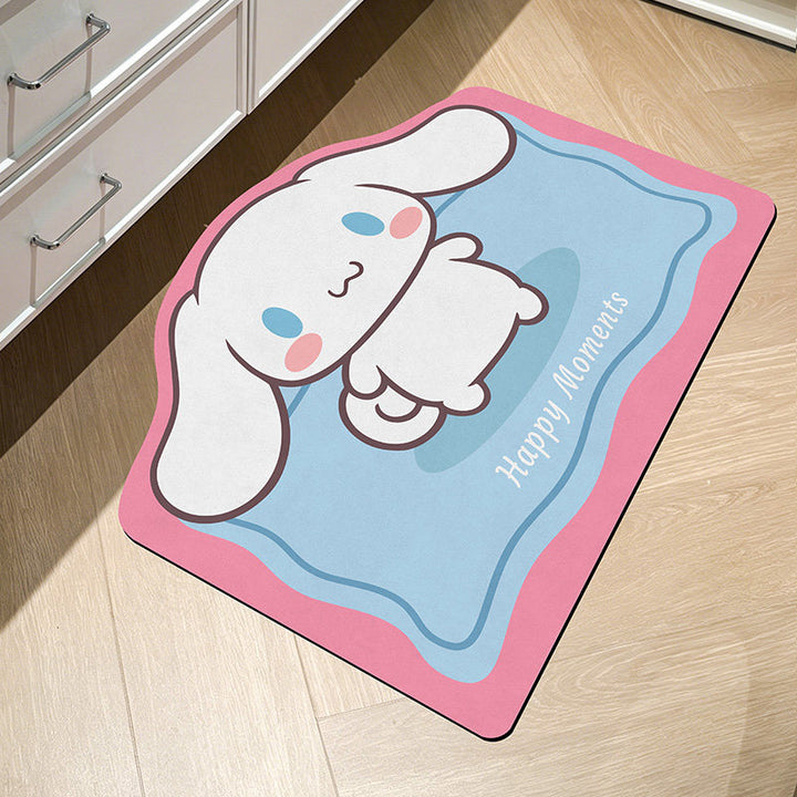 Cute Dog-Themed Bath Mat