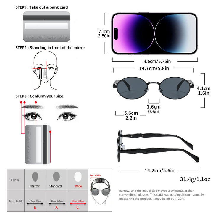 Fashionable Sunglasses In Elegant Oval Design Stornfield 1787127969