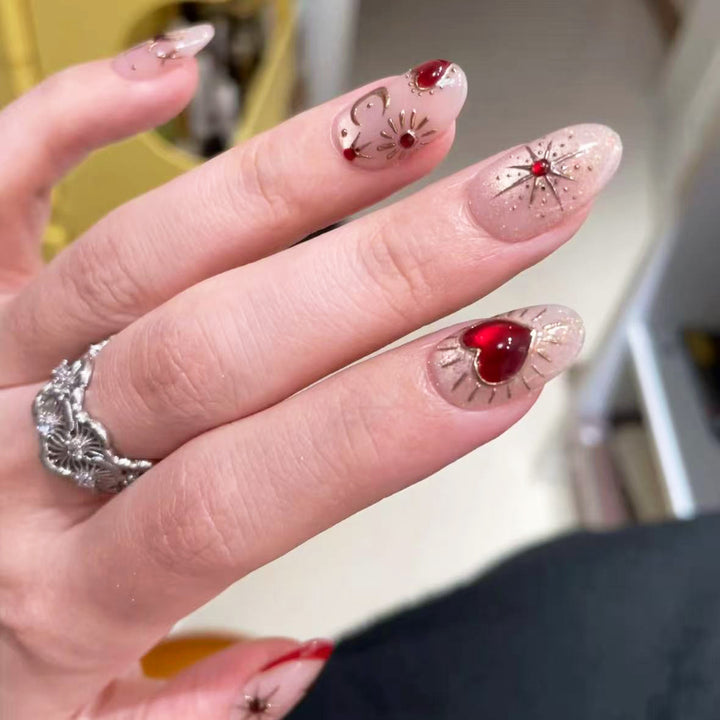 Decorative Nail Art Press-On Set 1790746114