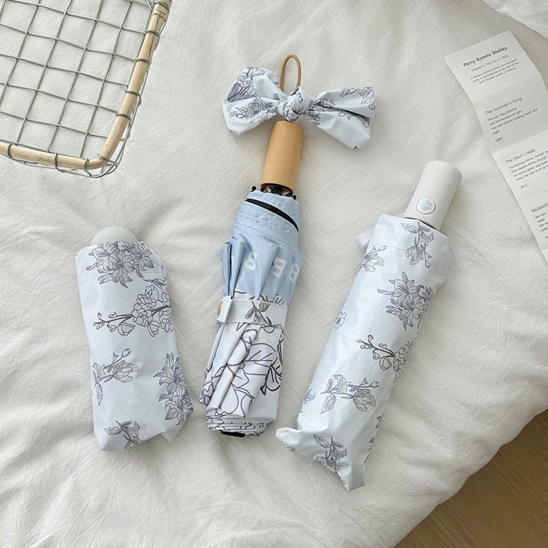 Women's compact umbrella with floral design Stornfield