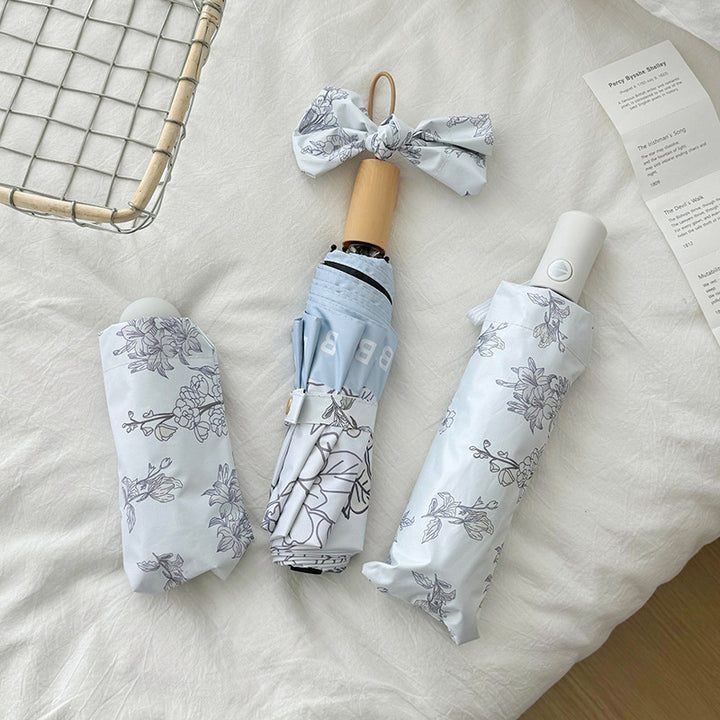 Women's compact umbrella with floral design Stornfield