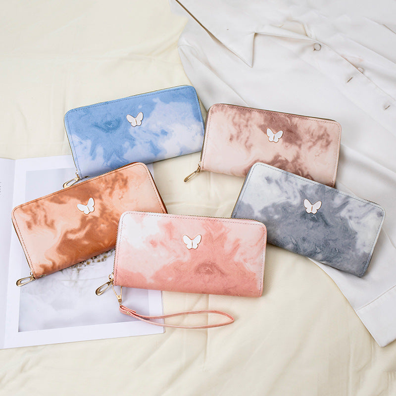 Elegant Butterfly-Embellished Wallet