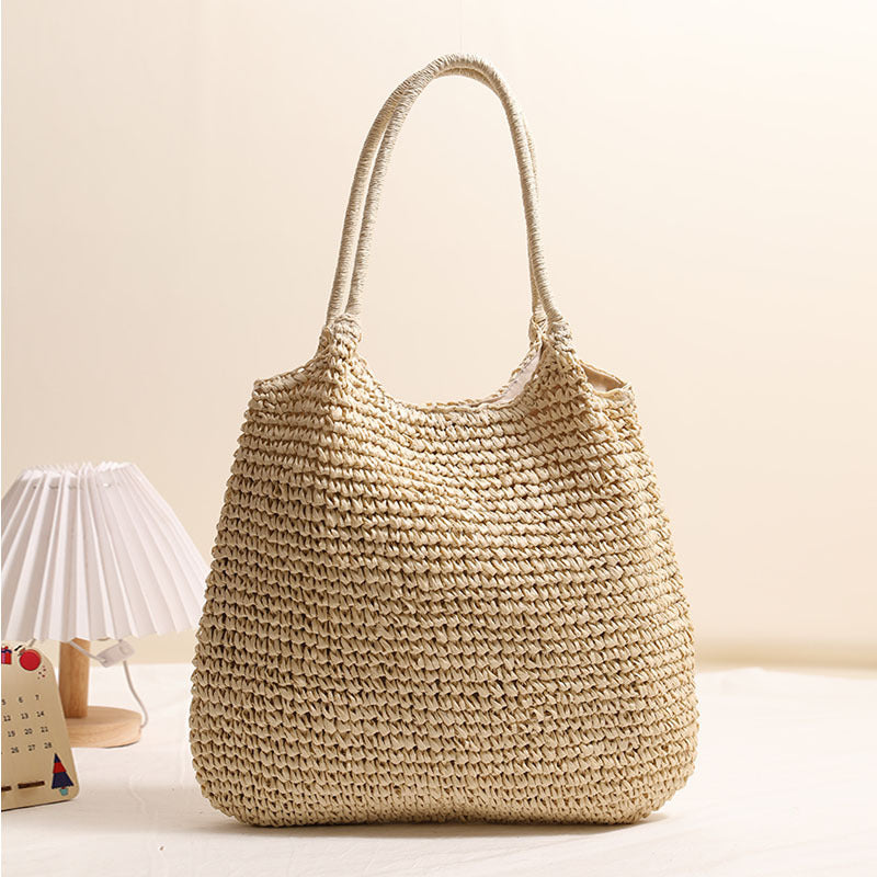 Handmade wicker tote bag with sturdy handles Stornfield