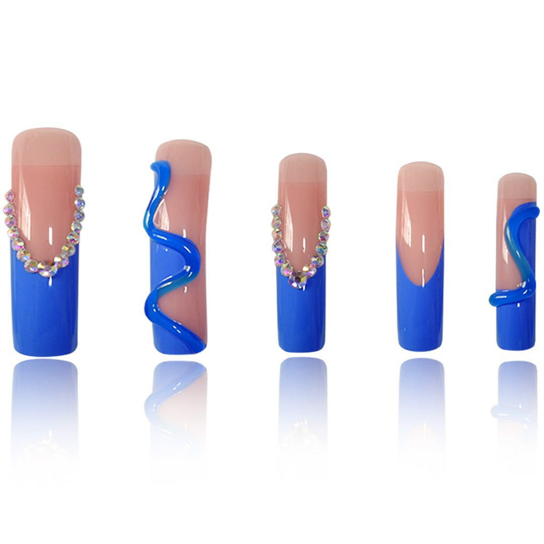 Glamorous 3D Long Stiletto Press-On Nails Stornfield