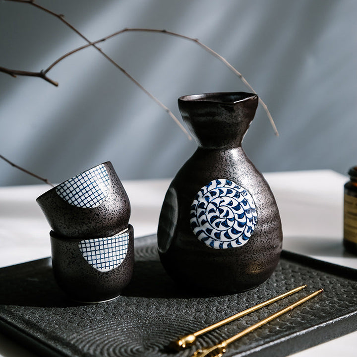 Japanese Sakura Handcrafted Ceramic Sake Sets | Stornfield
