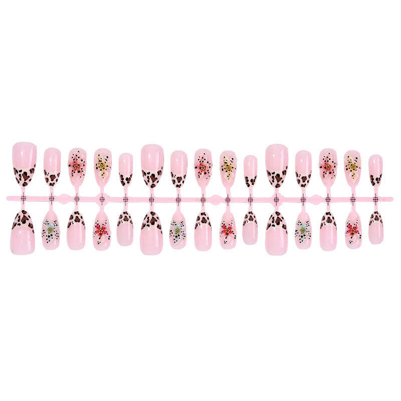 Artificial Nail Set with Floral and Animal Motifs Stornfield
