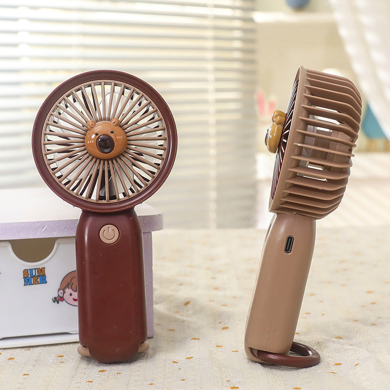 Women Portable Hand Fan with Animal Design Stornfield