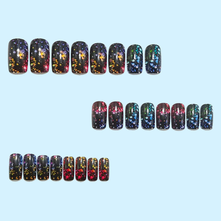 Sparkling artificial nails with glitter effect Stornfield
