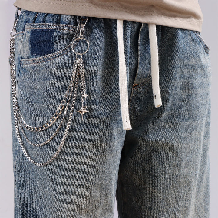 Fashionable keychain chain with sparkling stars Stornfield