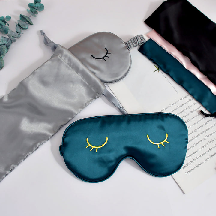Unisex nan silky-soft eye mask with ergonomic contour and adjustable elastic band Stornfield