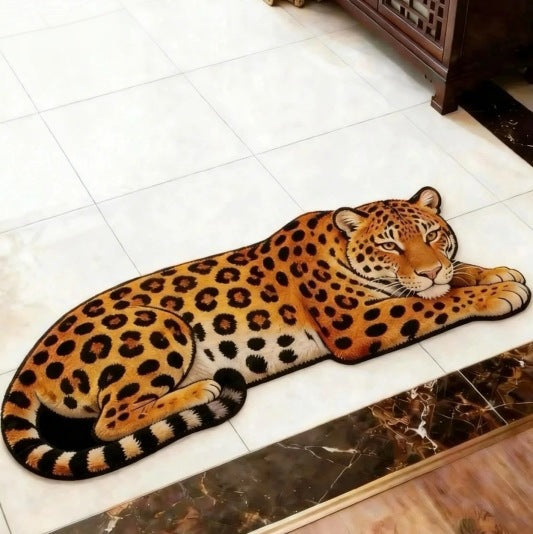 Tiger-Themed Plush Bath Mat