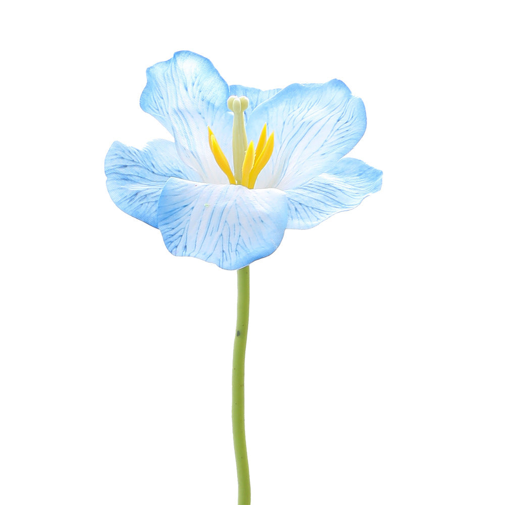 Artificial orchid flower branch with intricately detailed flowers