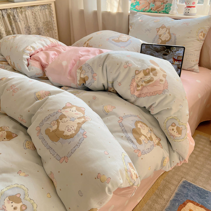Cute Bear-Themed Bedding Set