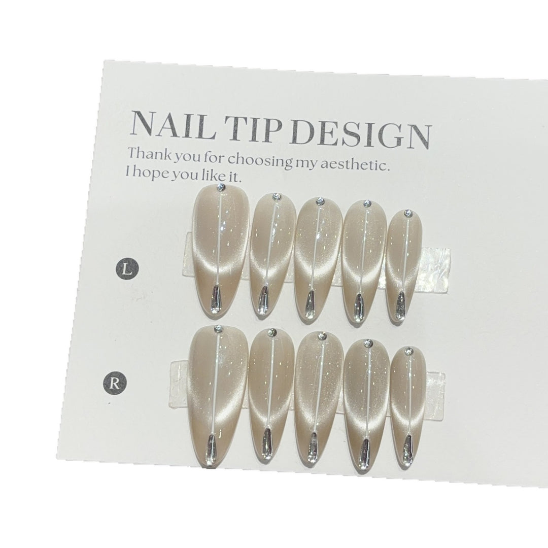 Artificial Nail Set with Elegant French Style Stornfield