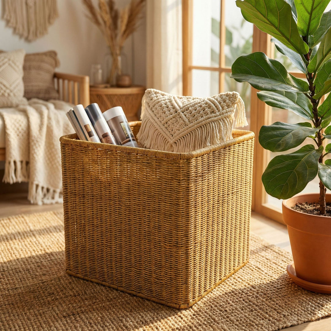 Rectangular Woven Storage Box Stornfield