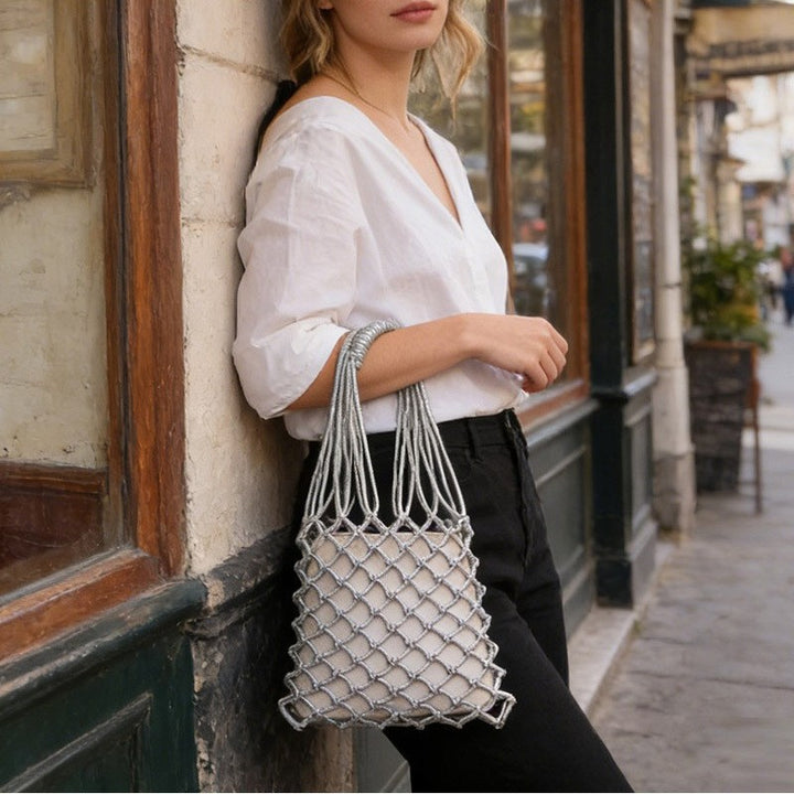Elegant mesh tote bag with sturdy handles Stornfield