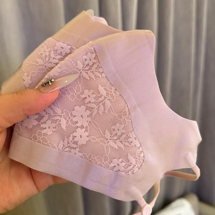 Lace-Panel Breathable Reusable Face Mask with Adjustable Ear Loops Stornfield