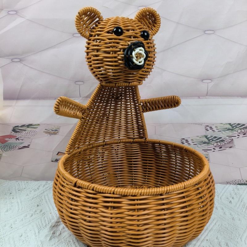 Cute Animal-Themed Woven Storage Basket Stornfield