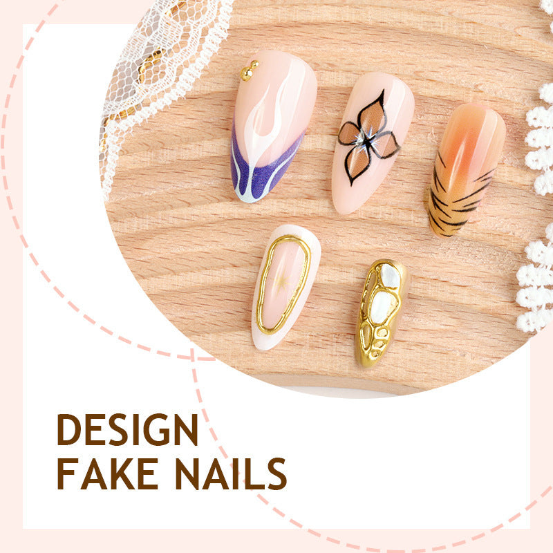 Artificial Nail Set with Glamorous Designs and Elegant Embellishments Stornfield