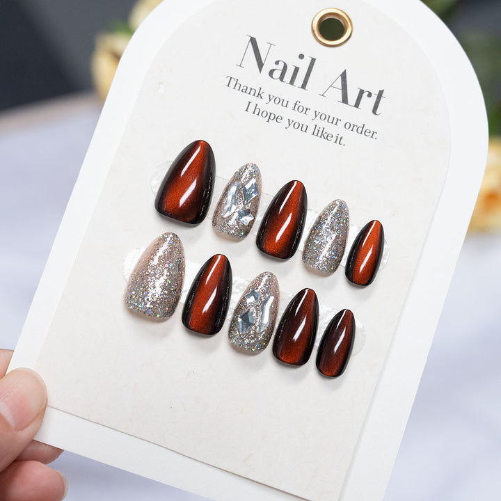 High Shine Press-On Nail Art