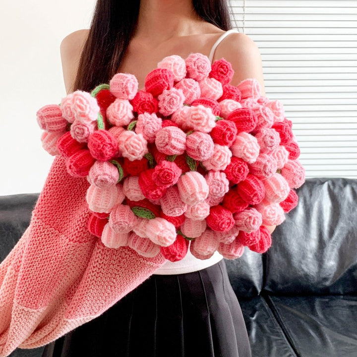 Handmade Bouquet of Crocheted Flowers Stornfield