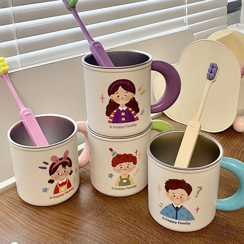 Stainless steel mug with funny family motif Stornfield