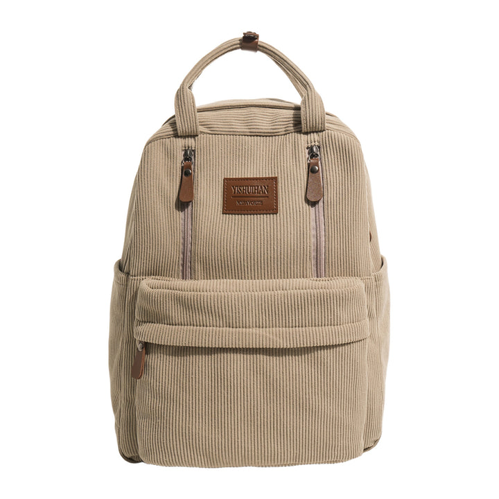 Corduroy Textured School Backpack Stornfield
