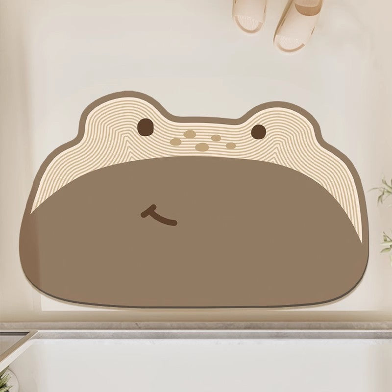 Adorable Frog-Shaped Bath Mat