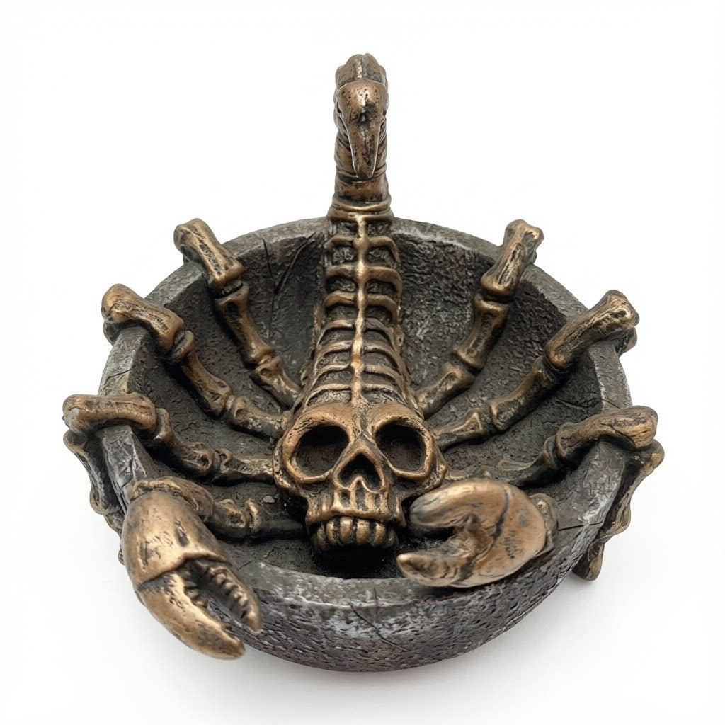 Decorative bowl figure with skeleton design Stornfield